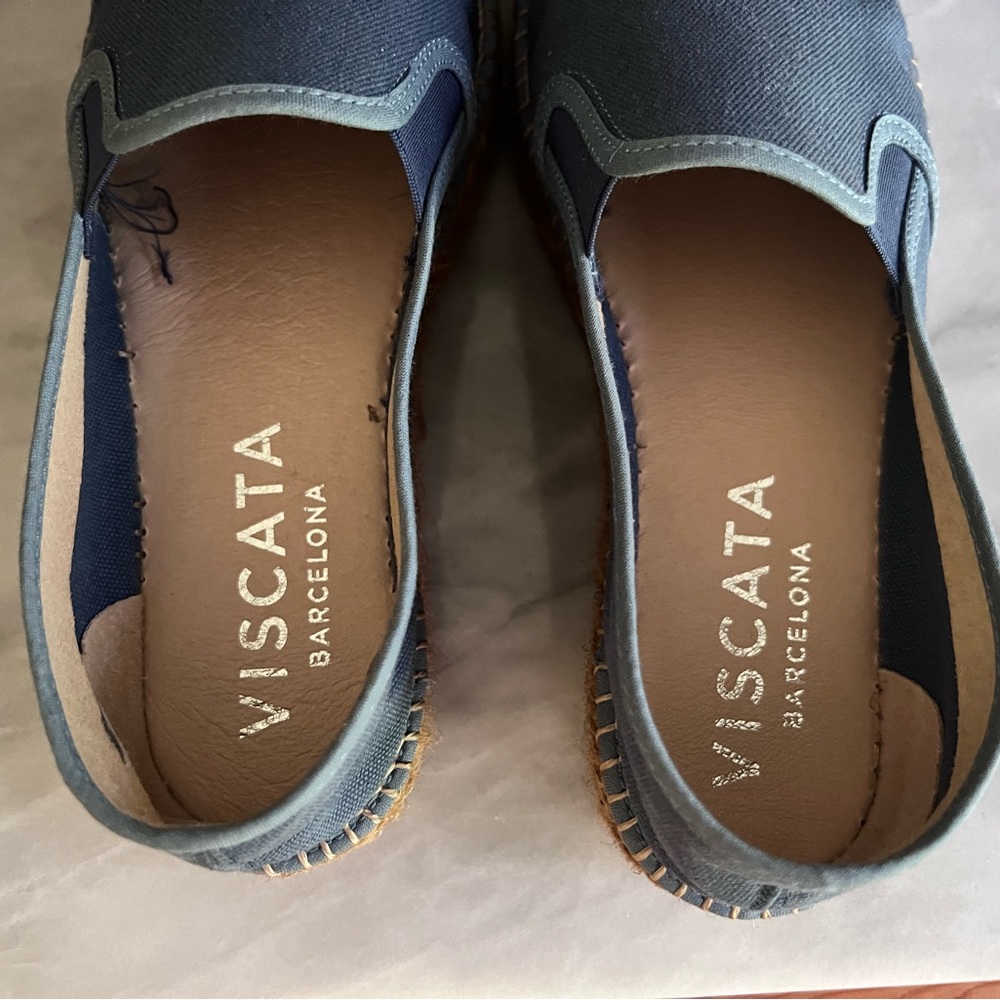 Like New Viscata Shoes Womens 39 Espadrille Blue - Picture 7 of 11